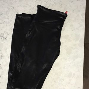 Spanx faux leather leggings